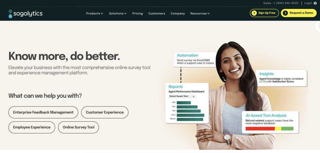 Best Customer Feedback Analytics Software | #2. Sogolytics 